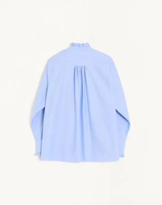 Chemise en coton avec plastron et volants