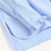 Chemise en coton avec plastron et volants Chemise en coton avec plastron et volants