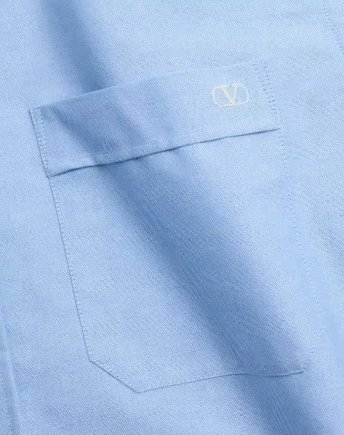 Chemise en coton brodée Vlogo Chemise en coton brodée Vlogo