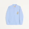 Chemise en coton Oxford avec broderies florales Chemise en coton Oxford avec broderies florales