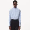 Chemise en coton rayée à volants Chemise en coton rayée à volants