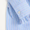 Chemise en coton rayée à volants Chemise en coton rayée à volants