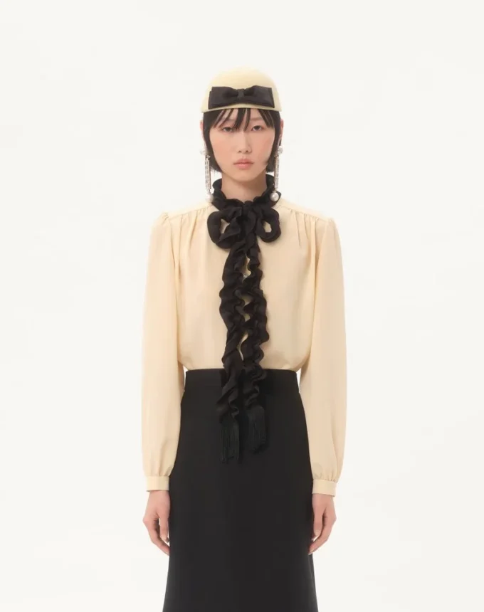 Chemise en crêpe de Chine Chemise en crêpe de Chine