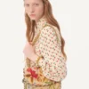 Chemise en crêpe de Chine avec imprimé Cherryfic Chemise en crêpe de Chine avec imprimé Cherryfic