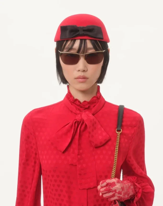 Chemise en crêpe de Chine avec imprimé Cour De Coeur Chemise en crêpe de Chine avec imprimé Cour De Coeur