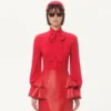 Chemise en crêpe de Chine avec imprimé Cour De Coeur Chemise en crêpe de Chine avec imprimé Cour De Coeur