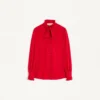 Chemise en crêpe de Chine avec imprimé Cour De Coeur Chemise en crêpe de Chine avec imprimé Cour De Coeur