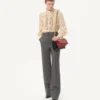 Chemise en crêpe de Chine avec imprimé Plusdepois Chemise en crêpe de Chine avec imprimé Plusdepois