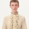 Chemise en crêpe de Chine avec imprimé Plusdepois Chemise en crêpe de Chine avec imprimé Plusdepois