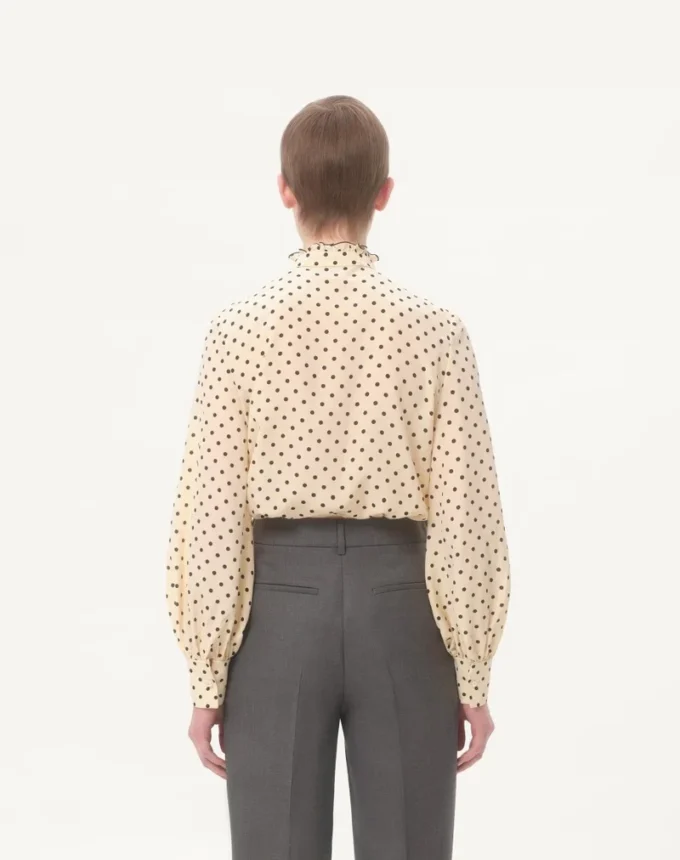 Chemise en crêpe de Chine avec imprimé Plusdepois Chemise en crêpe de Chine avec imprimé Plusdepois