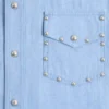 Chemise en denim avec cabochons Chemise en denim avec cabochons