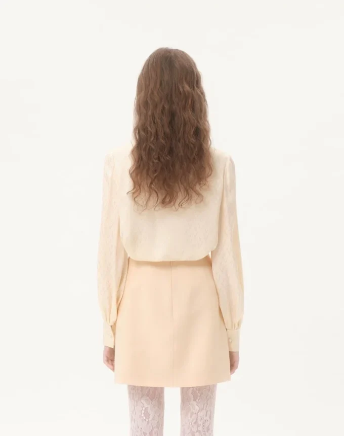Chemise en jacquard de soie Toute La V Chemise en jacquard de soie Toute La V