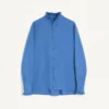 Chemise en popeline de coton avec plastron et volants Chemise en popeline de coton avec plastron et volants