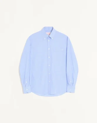 Chemise en popeline de coton Valentino avec broderie VLogo Chemise en popeline de coton Valentino avec broderie VLogo