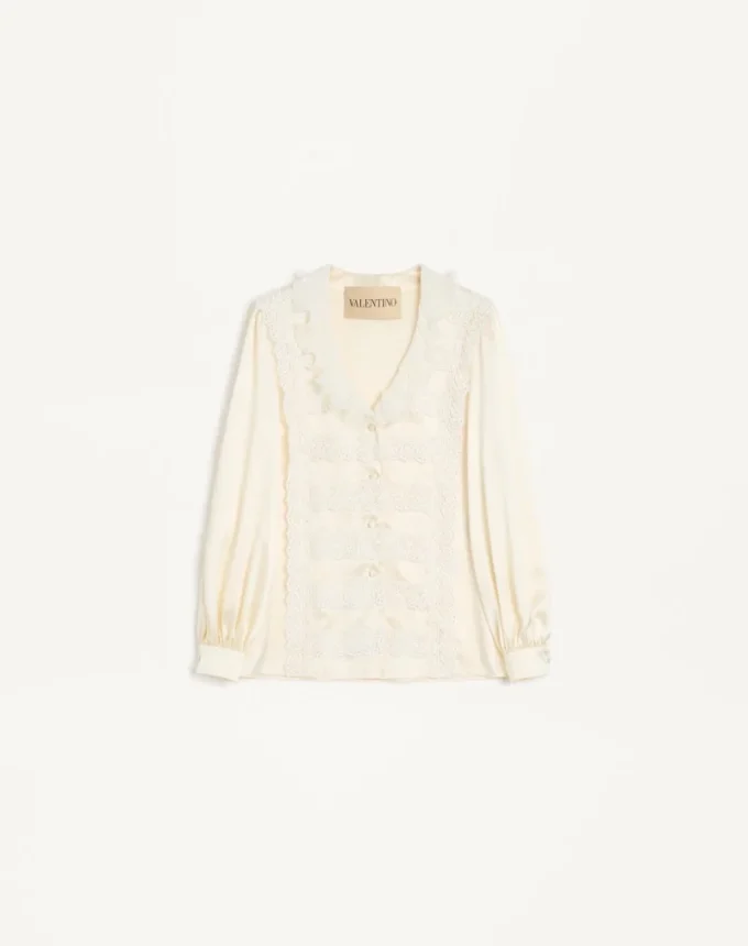 Chemise en satin crêpe Chemise en satin crêpe