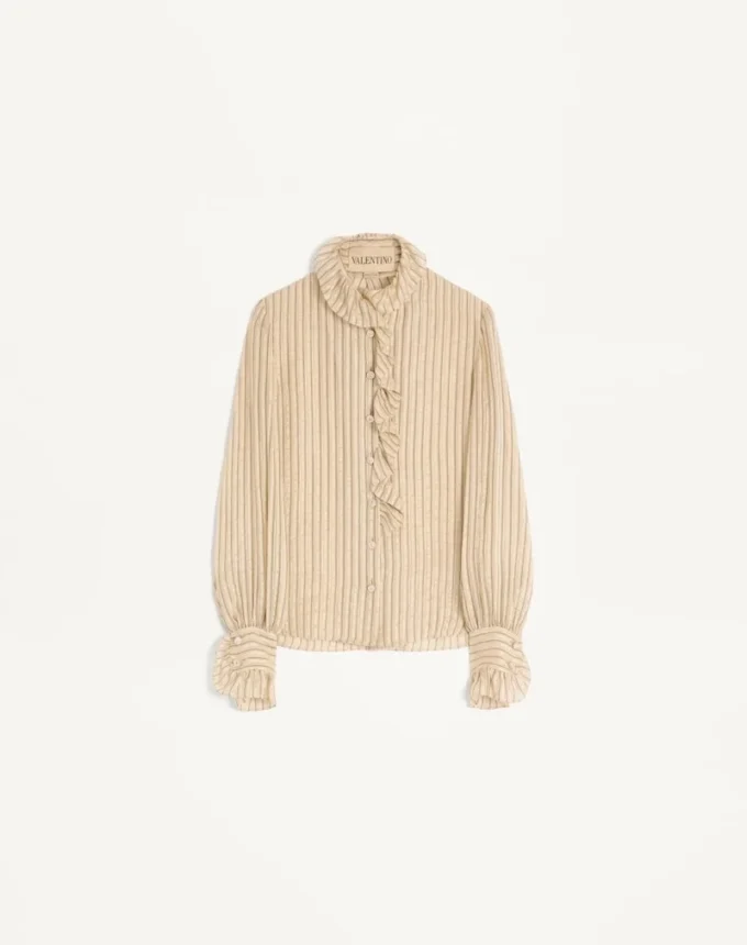 Chemise en seersucker lamé Chemise en seersucker lamé