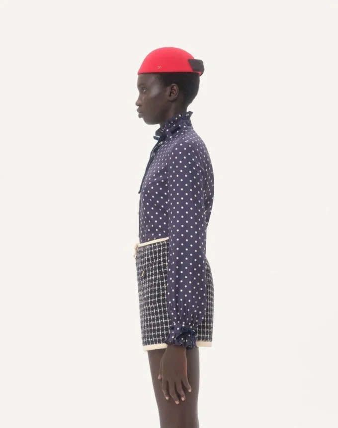 Chemise en sergé avec imprimé Plus De Pois Chemise en sergé avec imprimé Plus De Pois