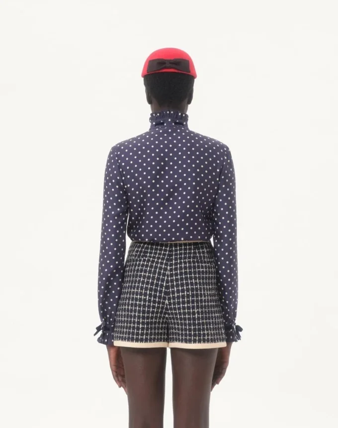 Chemise en sergé avec imprimé Plus De Pois Chemise en sergé avec imprimé Plus De Pois