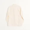 Chemise en shantung de soie avec boutons à bascule Chemise en shantung de soie avec boutons à bascule