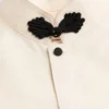 Chemise en shantung de soie avec boutons à bascule Chemise en shantung de soie avec boutons à bascule