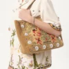 Chemise en toile de coton avec broderies florales Chemise en toile de coton avec broderies florales
