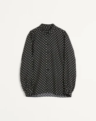 Chemise en twill de soie avec imprimé Plusdepois Chemise en twill de soie avec imprimé Plusdepois