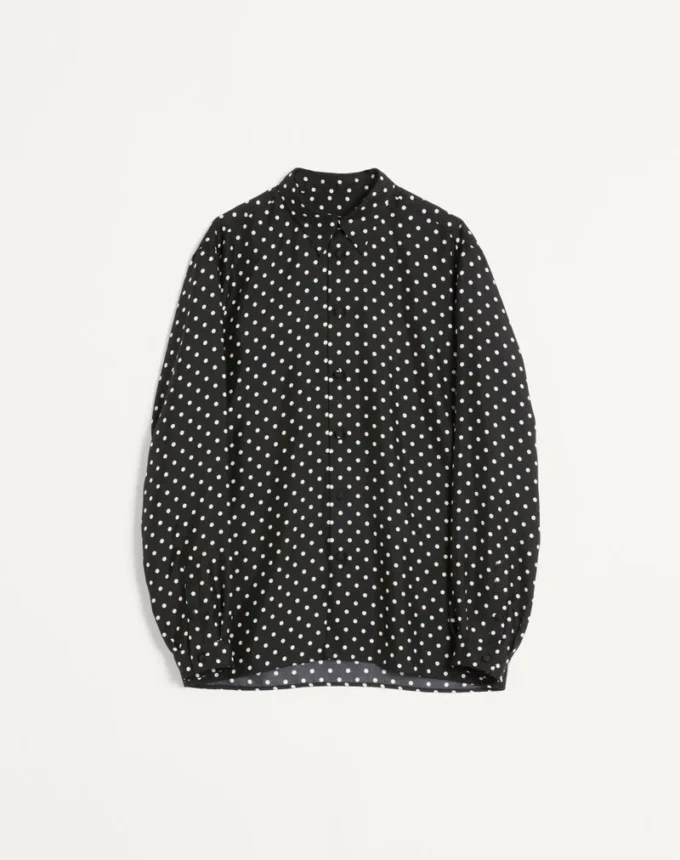 Chemise en twill de soie avec imprimé Plusdepois Chemise en twill de soie avec imprimé Plusdepois