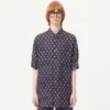 Chemise légère en lin avec imprimé Voyage Imaginaire Chemise légère en lin avec imprimé Voyage Imaginaire