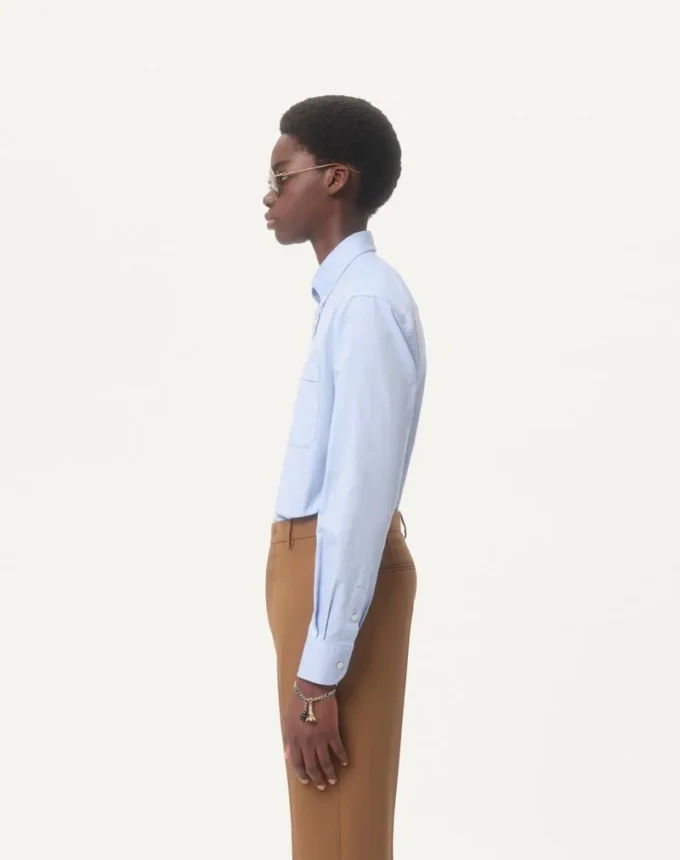 Chemise Oxford en coton avec broderie Vlogo Chemise Oxford en coton avec broderie Vlogo
