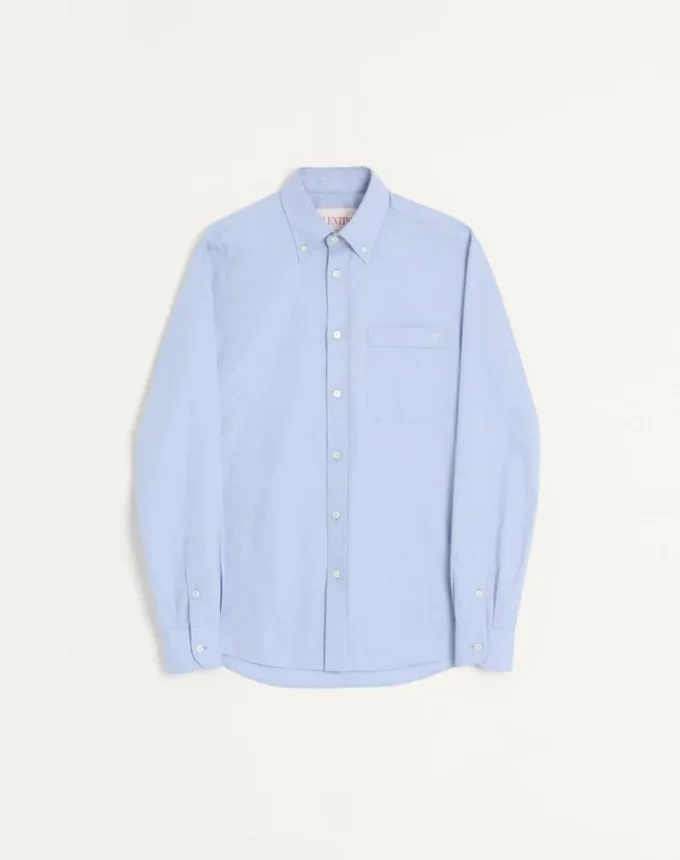 Chemise Oxford en coton avec broderie Vlogo Chemise Oxford en coton avec broderie Vlogo