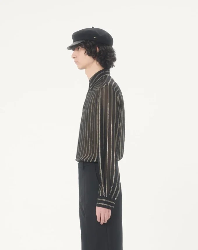 Chemise Valentino en mousseline de soie et lurex Chemise Valentino en mousseline de soie et lurex
