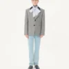 Chemise Valentino en popeline de coton avec col foulard et broderie VLogo Chemise Valentino en popeline de coton avec col foulard et broderie VLogo