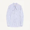 Chemise Valentino en popeline de coton avec col foulard et broderie VLogo Chemise Valentino en popeline de coton avec col foulard et broderie VLogo