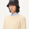 Chez Valentino Bonnet en coton avec broderie