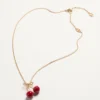 Collier Cherryfic en métal et émail Collier Cherryfic en métal et émail