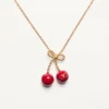 Collier Cherryfic en métal et émail Collier Cherryfic en métal et émail