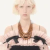 Collier Coeur Hyperbole en métal, résine et cristaux Collier Coeur Hyperbole en métal, résine et cristaux