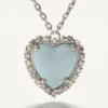 Collier Coeur Hyperbole en métal, résine et cristaux Swarovski® Collier Coeur Hyperbole en métal, résine et cristaux Swarovski®