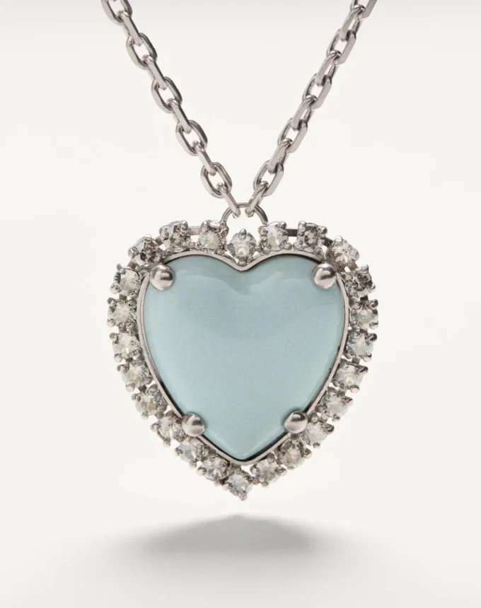 Collier Coeur Hyperbole en métal, résine et cristaux Swarovski® Collier Coeur Hyperbole en métal, résine et cristaux Swarovski®