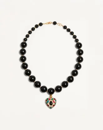 Collier Coeur Royal en métal, résine, émail et cristaux Swarovski® Collier Coeur Royal en métal, résine, émail et cristaux Swarovski®