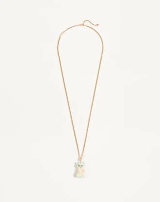 Collier Le Chat De La Maison en métal, nylon et cristaux Swarovski®