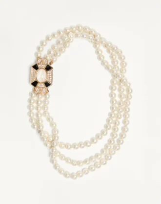 Collier Pas Plus en métal, émail, résine, perles et cristaux Swarovski®
