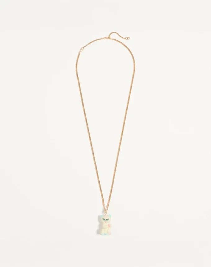 Collier Valentino Garavani Le Chat De La Maison en nylon et métal Collier Valentino Garavani Le Chat De La Maison en nylon et métal