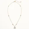 Collier VLogo Signature en métal, perles et cristaux Swarovski® Collier VLogo Signature en métal, perles et cristaux Swarovski®