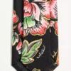 Cravate en soie à motif floral Papier