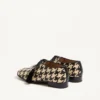 Derbies Mj Blues à motif pied-de-poule en cuir tressé
