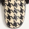 Derbies Mj Blues à motif pied-de-poule en cuir tressé