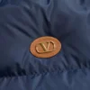 Doudoune à capuche en nylon avec patch VLogo Doudoune à capuche en nylon avec patch VLogo