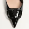 Escarpins à bride arrière en cuir verni VLogo Signature 80 mm Escarpins à bride arrière en cuir verni VLogo Signature 80 mm