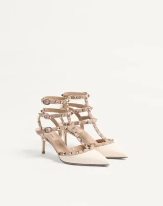 Escarpins à bride Rockstud 65 mm